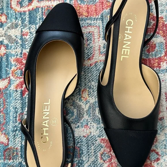 Chanel coco flat sling backs - Picture 8 of 10